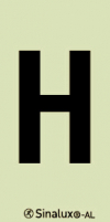 Sinal para túneis, identificação letra H